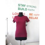 Tricou bordo-visiniu