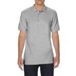 Tricou gri polo pique