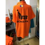 Tricou polo portocaliu personalizat
