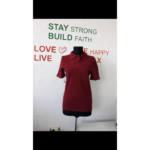 Tricou visiniu polo cu maneca scurta pentru restaurante