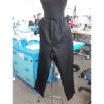 Pantalon de paza negru tercot