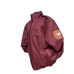 Geaca matlasata vișinie , model cu epoleti