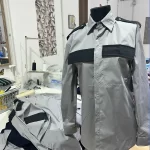 Cămașa pază gri cu negru