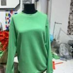 Bluză verde lime , model mânecă lungă